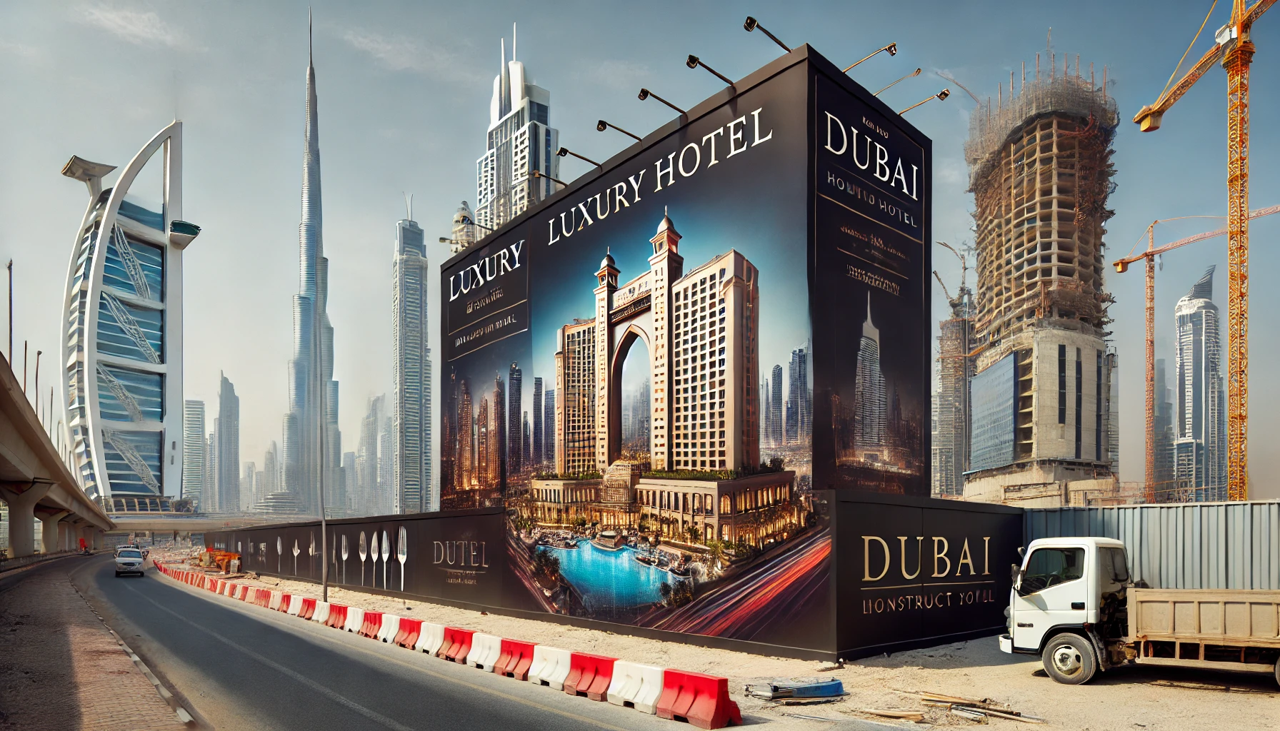 Hoarding Wall Graphics in Dubai: Transforming Spaces with Eye-Catching Designs